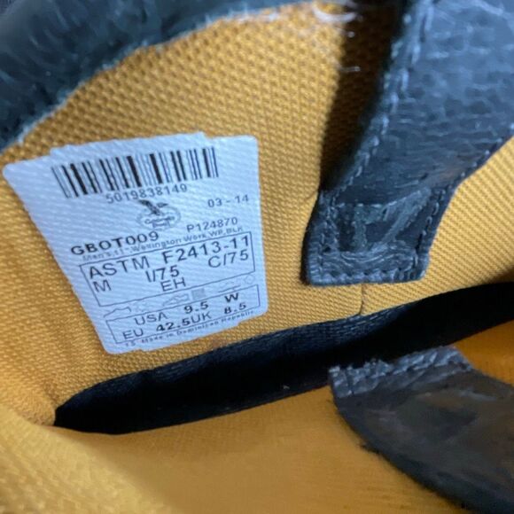 GEORGIA BOOT DIAMOND TRAX STEEL TOE WATERPROOF WORK WELLINGTON G4693 Size 9.5 Wi - Picture 5 of 9